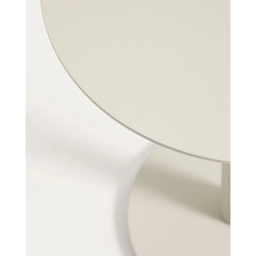 Beistelltisch Asinara aus beigem Aluminium, Ø 40 cm von Kave Home – Bild 8