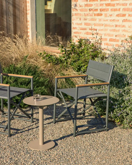 Beistelltisch Asinara aus taupefarbenem Aluminium, Ø 40 cm von Kave Home – Bild 3