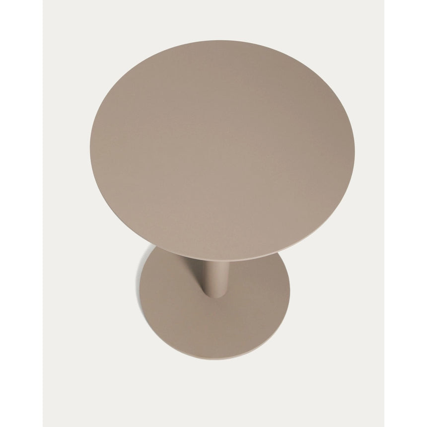 Beistelltisch Asinara aus taupefarbenem Aluminium, Ø 40 cm von Kave Home – Bild 4