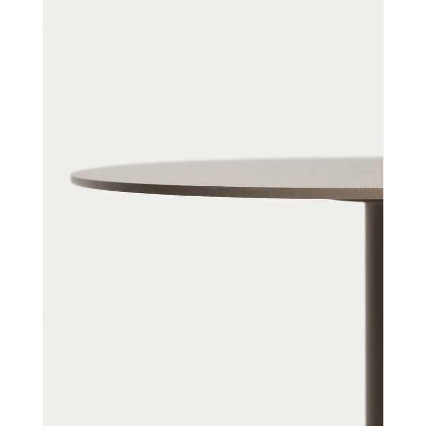 Beistelltisch Asinara aus taupefarbenem Aluminium, Ø 40 cm von Kave Home – Bild 9