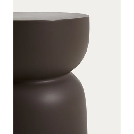 Beistelltisch Garbet aus braunem Zement, Ø 32 cm von Kave Home – Bild 6