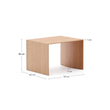 Beistelltisch Litto aus Eichenfurnier oder Wallnussfurnier FSC Mix Credit 55 x 40 cm von Kave Home – Bild 4