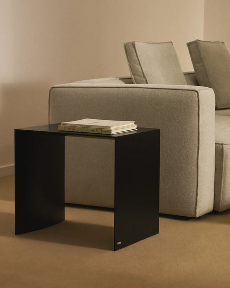 Beistelltisch Litto aus schwarz lackiertem MDF 55 x 40 cm von Kave Home – Bild 2