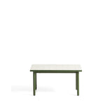 Beistelltisch Maurina aus verzinktem Stahl in Grün mit ecrufarbenen Kacheln, 81 x 51 cm von Kave Home – Bild 1