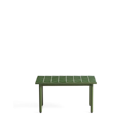 Beistelltisch Maurina aus verzinktem Stahl in Grün mit grünen Kacheln, 81 x 51 cm von Kave Home – Bild 1