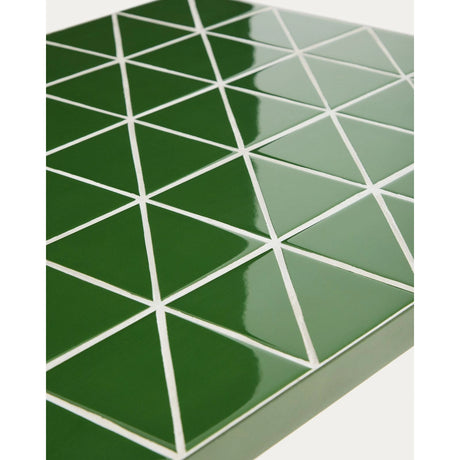 Beistelltisch Maurina aus verzinktem Stahl in Grün mit grünen Kacheln, 81 x 51 cm von Kave Home – Bild 7