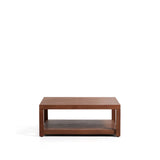Beistelltisch Norani aus massivem Akazienholz und Akazienfurnier 90 x 90 cm von Kave Home – Bild 1
