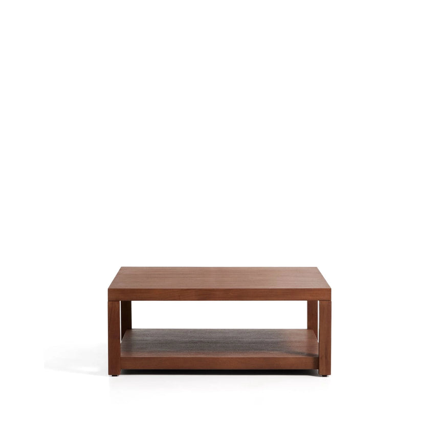 Beistelltisch Norani aus massivem Akazienholz und Akazienfurnier 90 x 90 cm von Kave Home – Bild 1