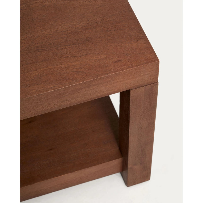 Beistelltisch Norani aus massivem Akazienholz und Akazienfurnier 90 x 90 cm von Kave Home – Bild 5