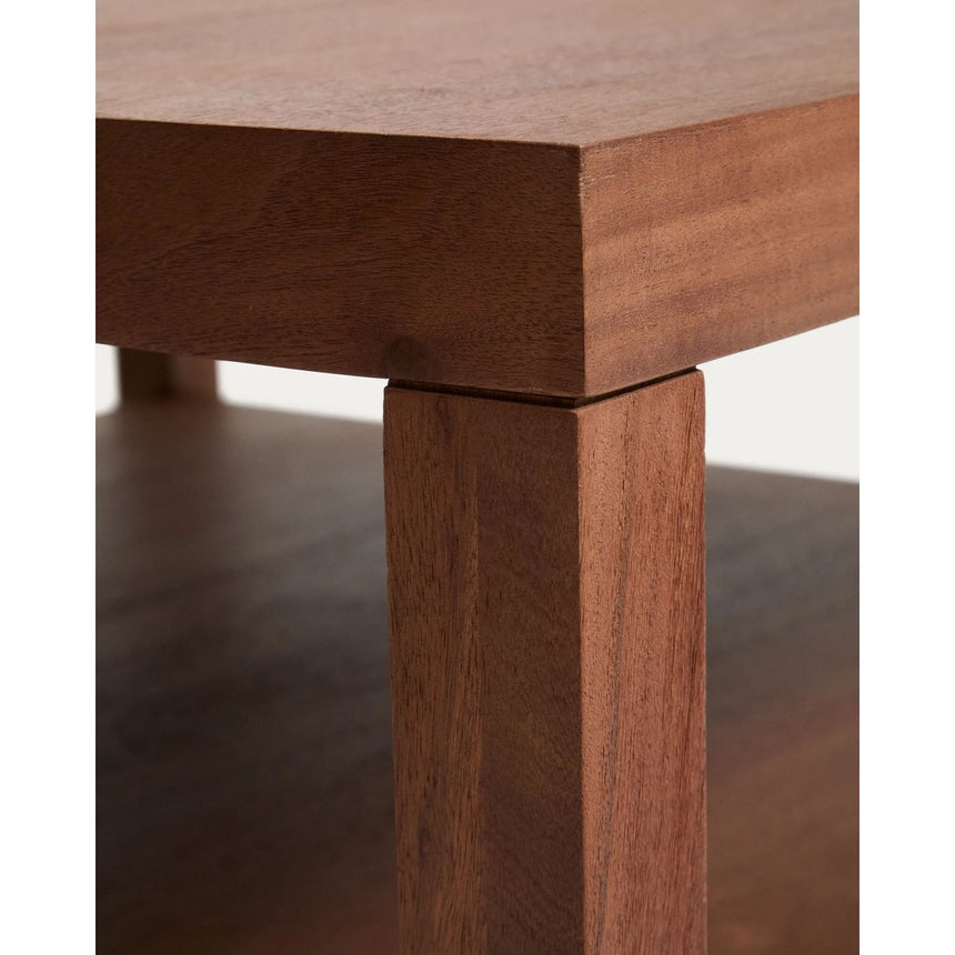 Beistelltisch Norani aus massivem Akazienholz und Akazienfurnier 90 x 90 cm von Kave Home – Bild 7