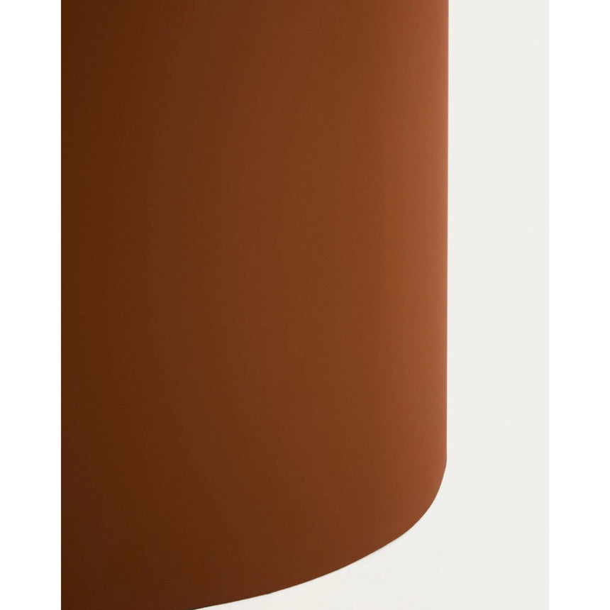 Beistelltisch Olir aus gehärtetem Glas und braunem Stahl 48 x 46,8 cm von Kave Home – Bild 8