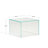 Beistelltisch Orlia aus gehärtetem Glas, 50 x 50 cm von Kave Home – Bild 2