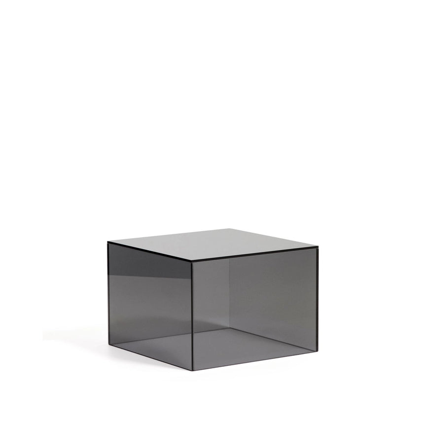 Beistelltisch Orlia aus gehärtetem Glas in Dunkelgrau, 50 x 50 cm von Kave Home – Bild 3