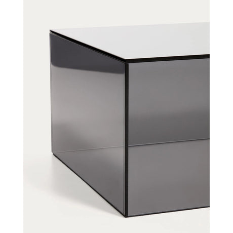 Beistelltisch Orlia aus gehärtetem Glas in Dunkelgrau, 50 x 50 cm von Kave Home – Bild 4