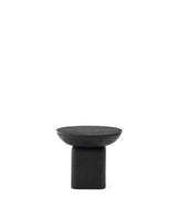 Beistelltisch Ovak aus massivem Akazienholz mit schwarzem Finish, FSC 100%, Ø50 cm von Kave Home – Produktbild 1