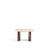 Beistelltisch Pirita aus beigem Travertin mit Beinen aus massivem Eichenholz, 71 x 70 cm, FSC 100 % von Kave Home – Bild 1