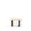 Beistelltisch Pirita aus beigem Travertin mit Beinen aus massivem Eichenholz, 71 x 70 cm, FSC 100 % von Kave Home – Bild 1