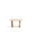 Beistelltisch Pirita aus beigem Travertin mit Beinen aus massivem Eichenholz mit naturfarbenem Finish, 71 x 70 cm, FSC 100 % von Kave Home – Bild 1