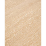 Beistelltisch Pirita aus beigem Travertin mit Beinen aus massivem Eichenholz mit naturfarbenem Finish, 71 x 70 cm, FSC 100 % von Kave Home – Bild 10