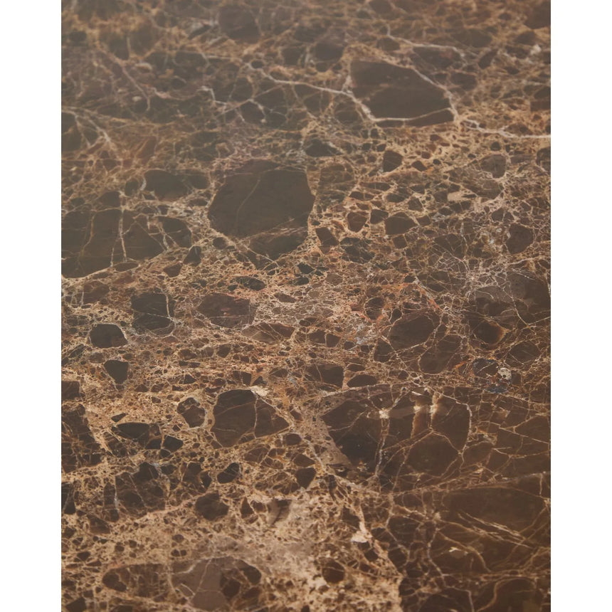 Beistelltisch Pirita aus braunem Marmor mit Beinen aus massivem Eichenholz, 71 x 70 cm, FSC 100 % von Kave Home – Bild 7