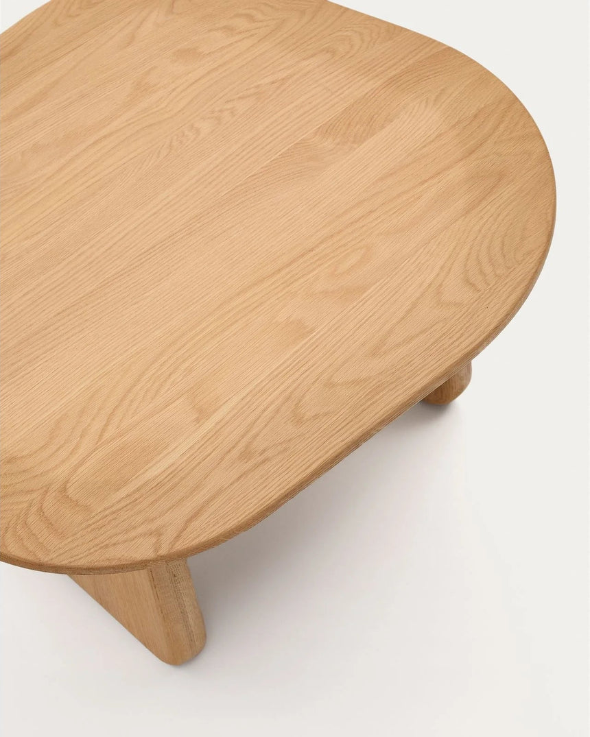 Beistelltisch Pirita aus massiver Eiche mit natürlichem Finish 71 x 70 cm FSC 100% von Kave Home – Bild 4