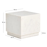 Beistelltisch Sorein aus Marmor, 40 x 40 cm von Kave Home – Bild 3