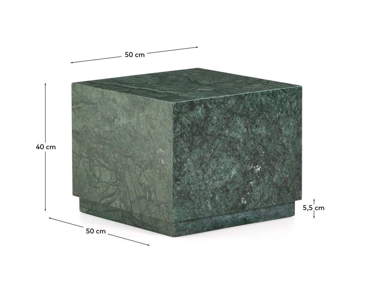 Beistelltisch Sorein aus grünem Marmor, 50 x 50 cm von Kave Home – Produktbild 8