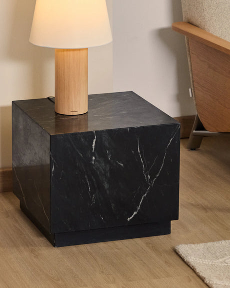 Beistelltisch Sorein aus schwarzem Marmor, 40 x 40 cm von Kave Home – Produktbild 9