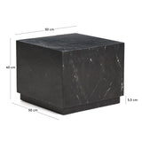 Beistelltisch Sorein aus schwarzem Marmor, 50 x 50 cm von Kave Home – Bild 5
