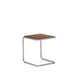 Beistelltisch Tarsel aus Nussbaumfurnier mit Gestell aus gebürstetem Edelstahl 42 x 47 cm von Kave Home – Bild 1