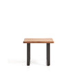 Beistelltisch Uxue aus massivem Akazienholz mit Beinen aus schwarzem Stahl 65 x 65 cm von Kave Home – Bild 1