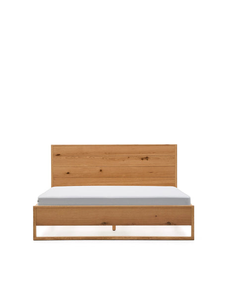 Bett Alguema aus Eichenfurnier mit naturfarbenem Finish für 160 x 200 cm grosse Matratze von Kave Home – Produktbild 9