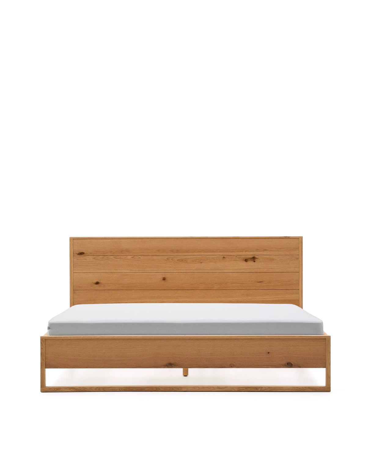 Bett Alguema aus Eichenfurnier mit naturfarbenem Finish für 180 x 200 cm grosse Matratze von Kave Home – Produktbild 9