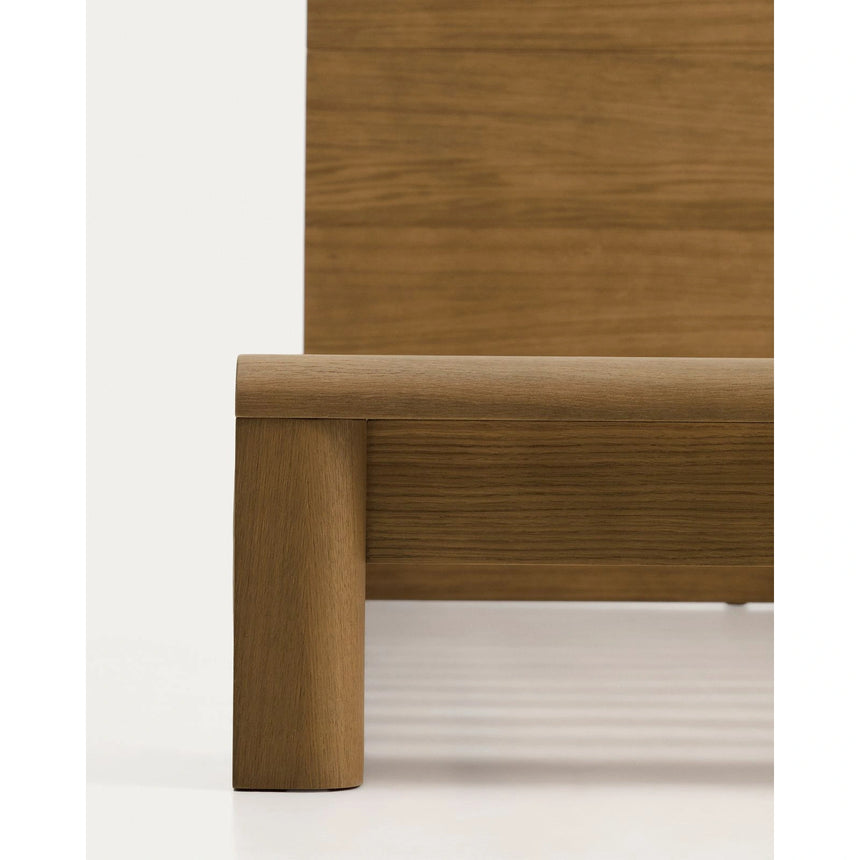 Bett Arelida aus Furnier und massivem Eichenholz mit hellbraunem Finish für Matratze 180 x 200 cm FSC Mix Credit von Kave Home – Bild 11
