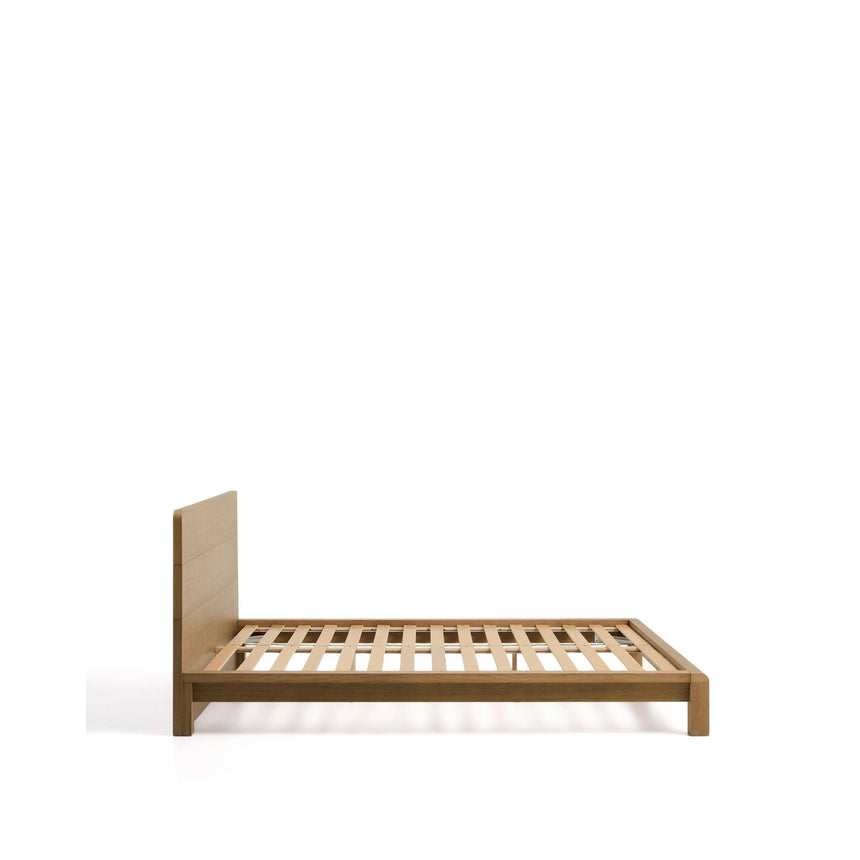 Bett Arelida aus Furnier und massivem Eichenholz mit hellbraunem Finish für Matratze 180 x 200 cm FSC Mix Credit von Kave Home – Bild 9