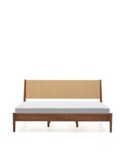 Bett Elan aus Furnier und massivem Walnussholz mit Seil Matratze 180 x 200 cm FSC Mix Credit von Kave Home – Produktbild 10