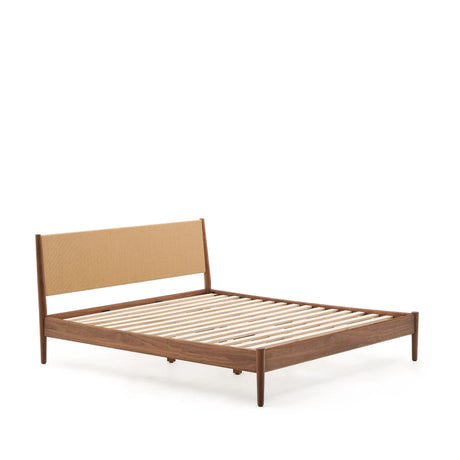 Bett Elan aus Furnier und massivem Walnussholz mit Seil Matratze 180 x 200 cm FSC Mix Credit von Kave Home – Produktbild 12