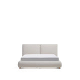 Bett Elerio mit Chenille für Matratzengröße 150 x 200 cm von Kave Home – Bild 1
