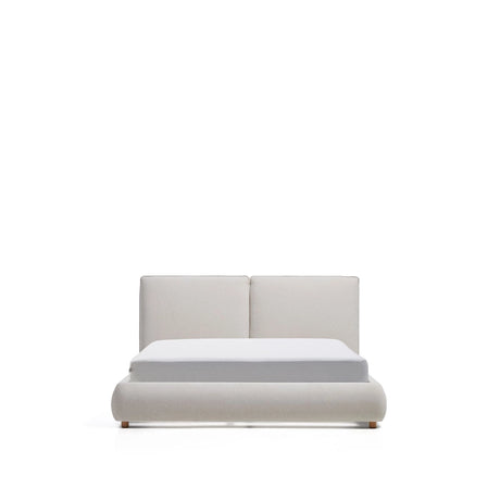 Bett Elerio mit Chenille für Matratzengröße 150 x 200 cm von Kave Home – Bild 1