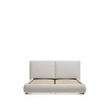 Bett Elerio mit Chenille für Matratzengröße 150 x 200 cm von Kave Home – Bild 5