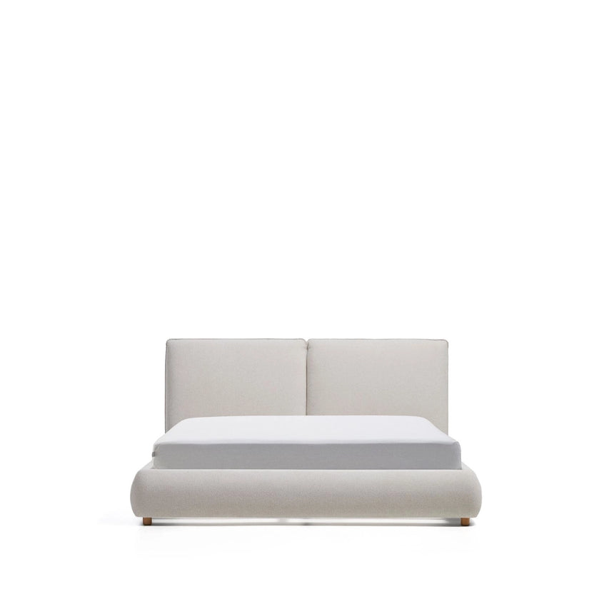 Bett Elerio mit Chenille für Matratzengröße 160 x 200 cm von Kave Home – Bild 1