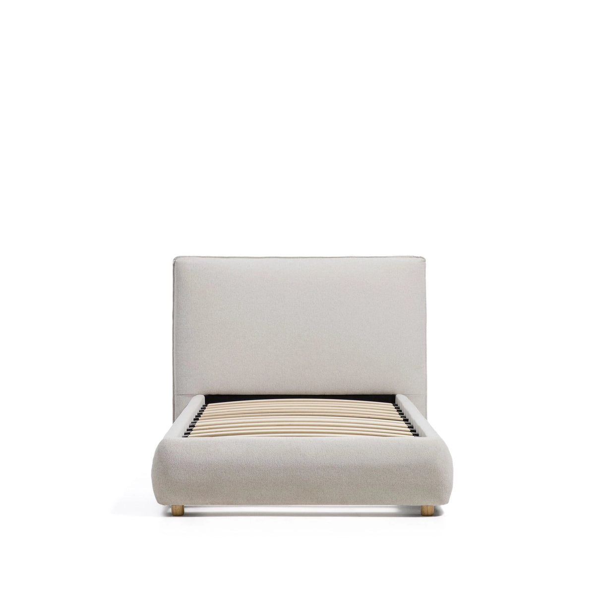 Bett Elerio mit Chenille für Matratzengröße 90 x 200 cm von Kave Home – Bild 1