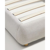 Bett Elerio mit Chenille für Matratzengröße 90 x 200 cm von Kave Home – Bild 8
