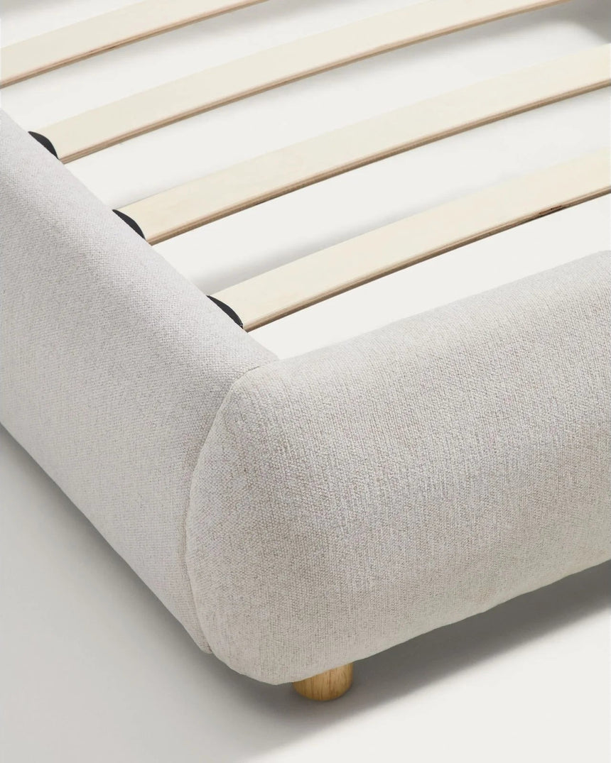 Bett Elerio mit Chenille für Matratzengröße 90 x 200 cm von Kave Home – Bild 8