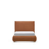 Bett Elerio mit dezent kupferfarbener Chenille für Matratzengröße 90 x 200 cm von Kave Home – Bild 1
