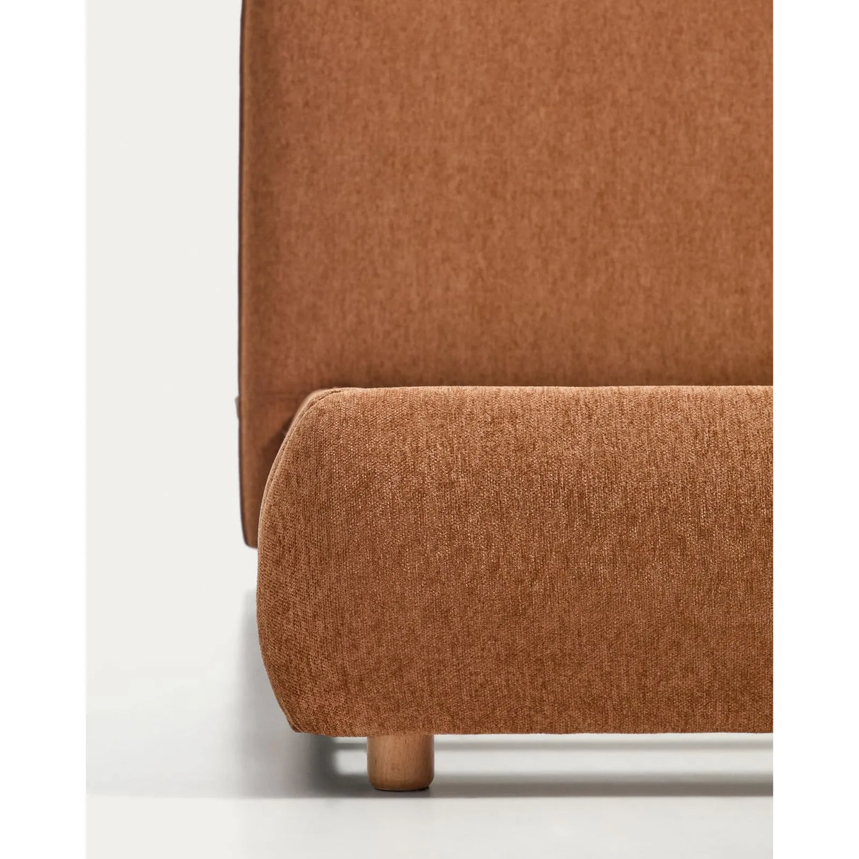 Bett Elerio mit dezent kupferfarbener Chenille für Matratzengröße 90 x 200 cm von Kave Home – Bild 5