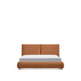Bett Elerio mit kupferfarbener Chenille für Matratzengröße 160 x 200 cm von Kave Home – Bild 1
