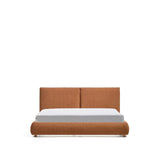 Bett Elerio mit kupferfarbener Chenille für Matratzengröße 180 x 200 cm von Kave Home – Bild 1