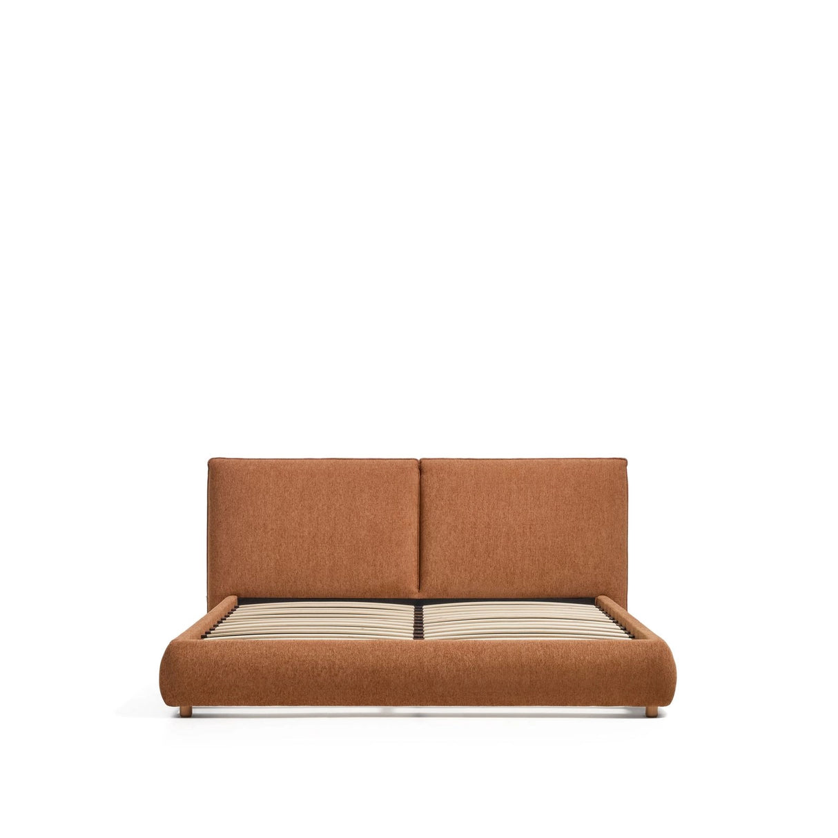 Bett Elerio mit kupferfarbener Chenille für Matratzengröße 180 x 200 cm von Kave Home – Bild 4