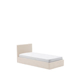 Bett Nahiri aus beigefarbener Chenille mit Klappbettkasten für eine Matratze von 90 x 200 cm von Kave Home – Bild 6